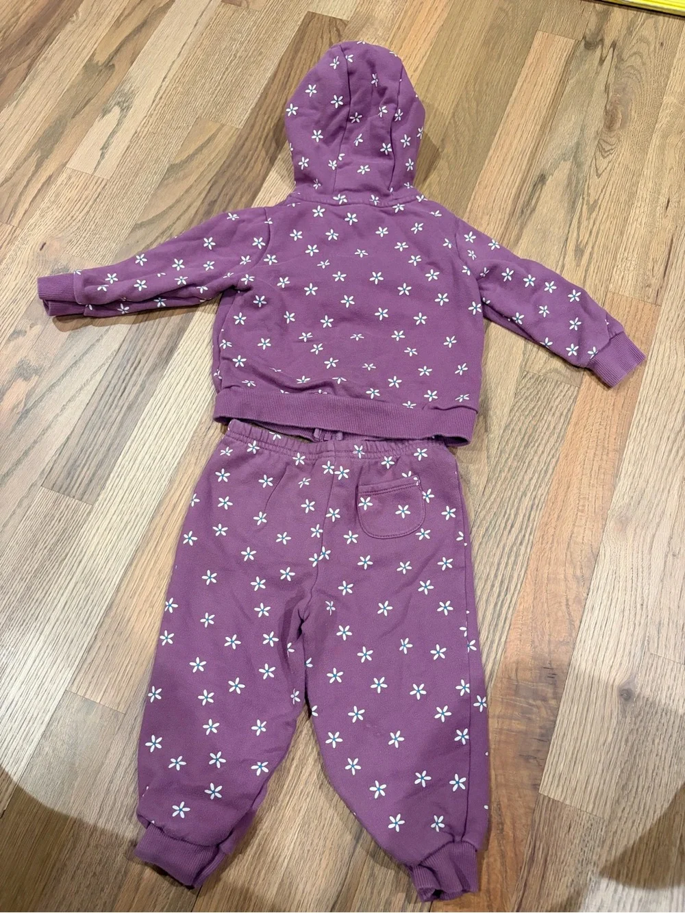 Carter’s baby girl flower sweat outfit